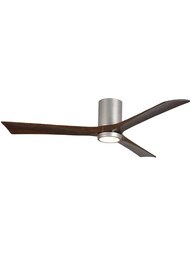 Irene 60" Flush-Mount Ceiling Fan with Solid Wood Blades and Light Kit